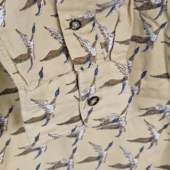 NOWELLS Pulitzer Men's Large Vintage All Over Duck Hunting Button Down Shirt - Picture 8 of 8